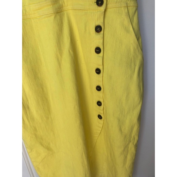 ASTR the label lemon drop andi midi dress yellow L - Picture 8 of 12